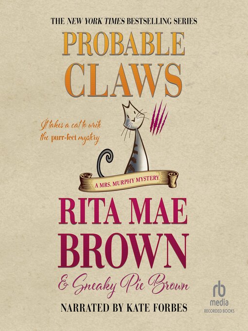 Title details for Probable Claws by Rita Mae Brown - Wait list